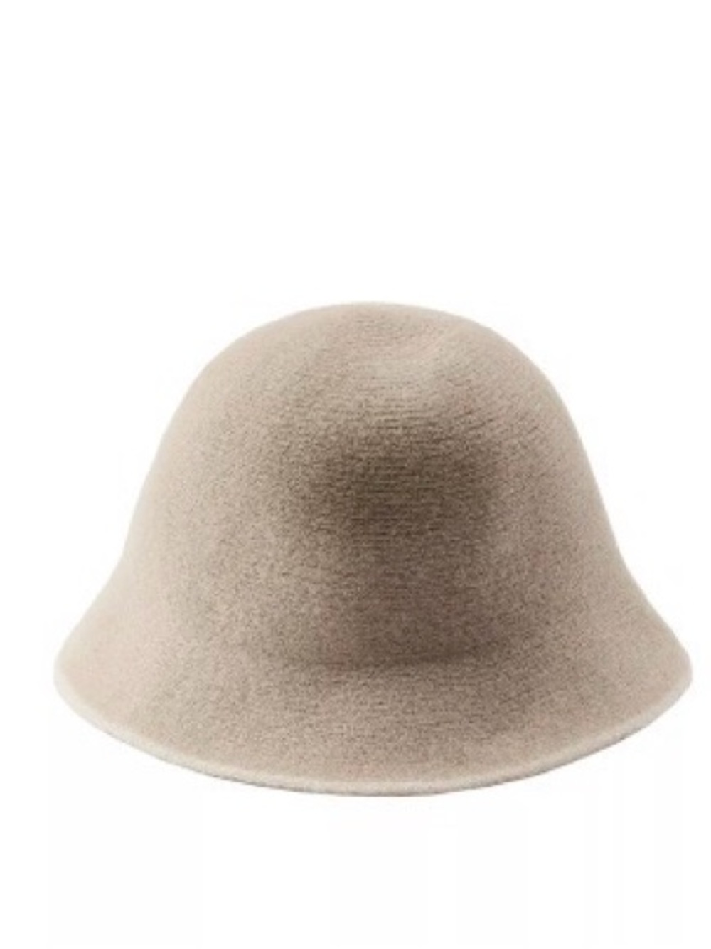 Zara Women's Beige Felt Cloche Hat